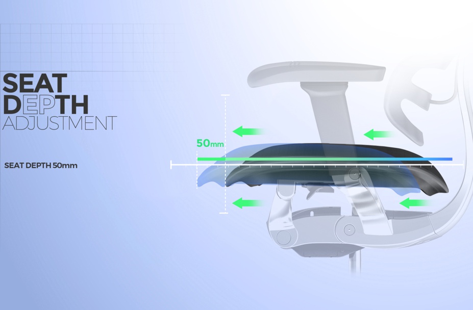 Крісло Ergohuman Luxury 2 Electric Control (EHL2-AG-HAM-5D-E-L, Т-168-B1 COBALT) Comfort